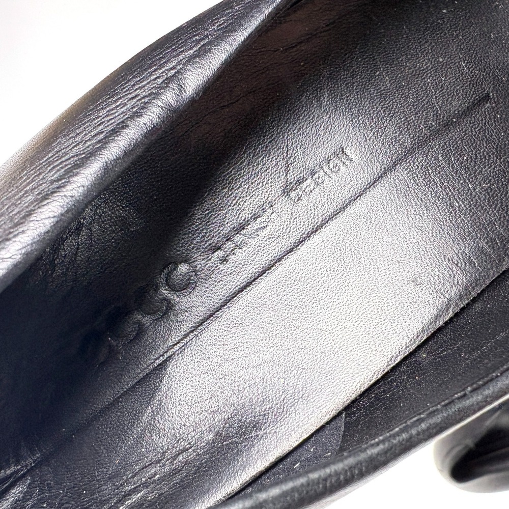 Ecco Black Leather Pumps Sz 40 9 9.5 Danish Style Block Heels Minimalist Career - Picture 15 of 16